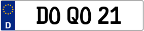 Trailer License Plate
